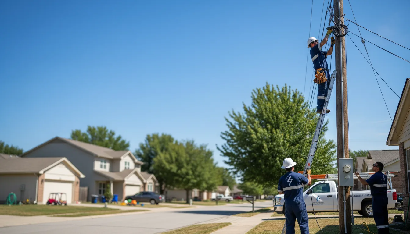 Residential electrician providing installation services in Kingston, MO